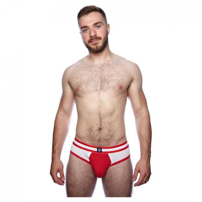 Prowler Classic Sports Brief White/Red Med