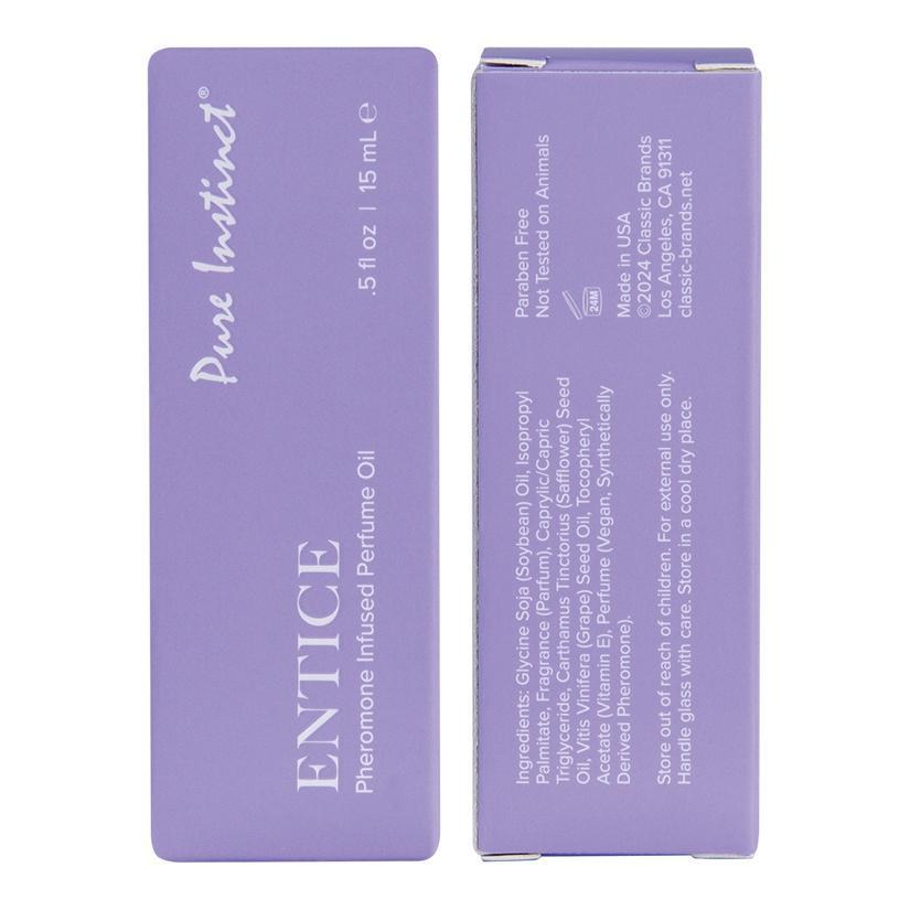 Pure Instinct Pheromone Perfume Oil Entice Dropper 0.5 oz.
