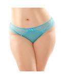 Cassia Crotchless Panty Turquoise Queen Size