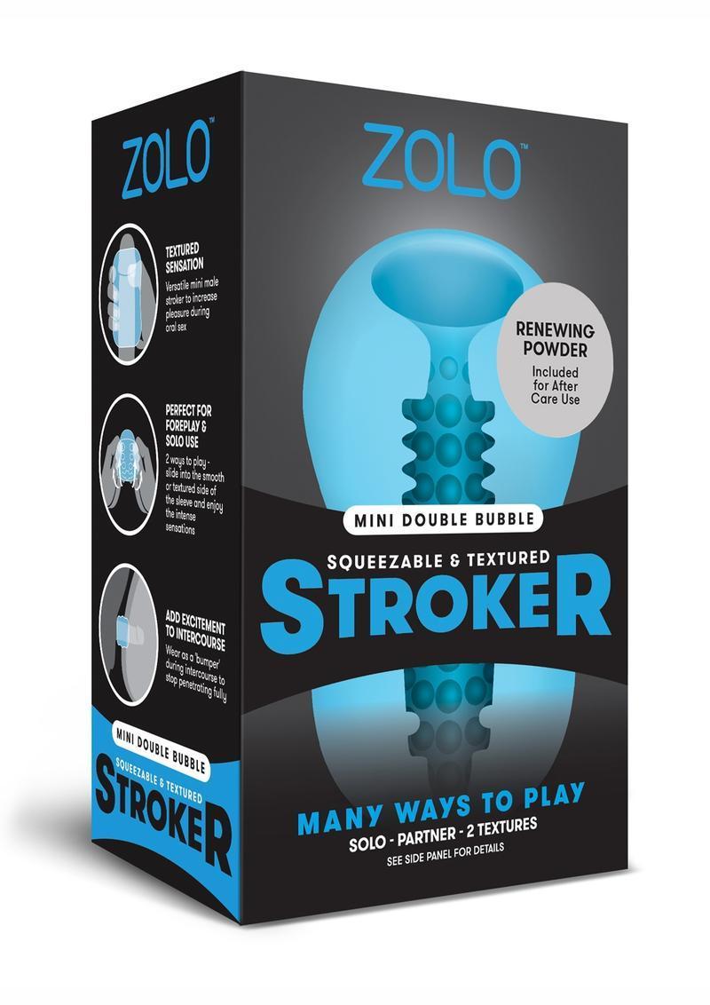 ZOLO DOUBLE BUBBLE MINI STROKER BLUE