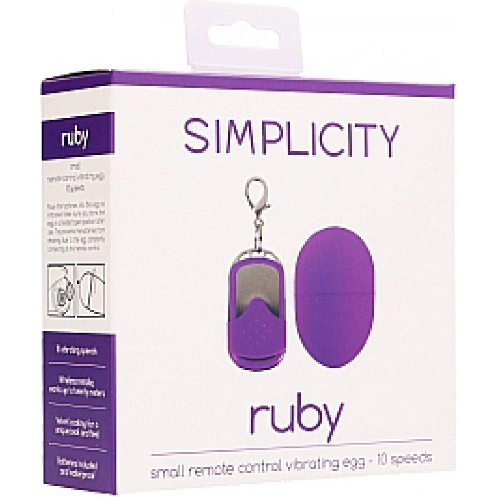 RUBY remote control vibrating egg - Purple