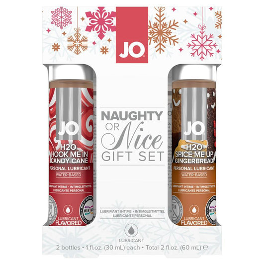 Jo Naughty Or Nice Gift Set Candy Cane & Gingerbread 1 oz