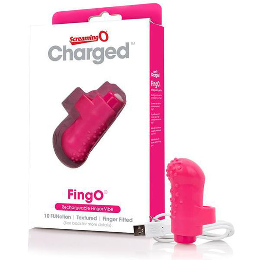 Screaming O Charged Fingo Vooom Mini Vibe Pink 1Ct