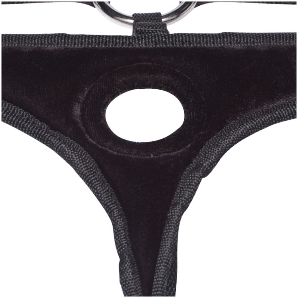 Black Velvet Bikini Strap-On