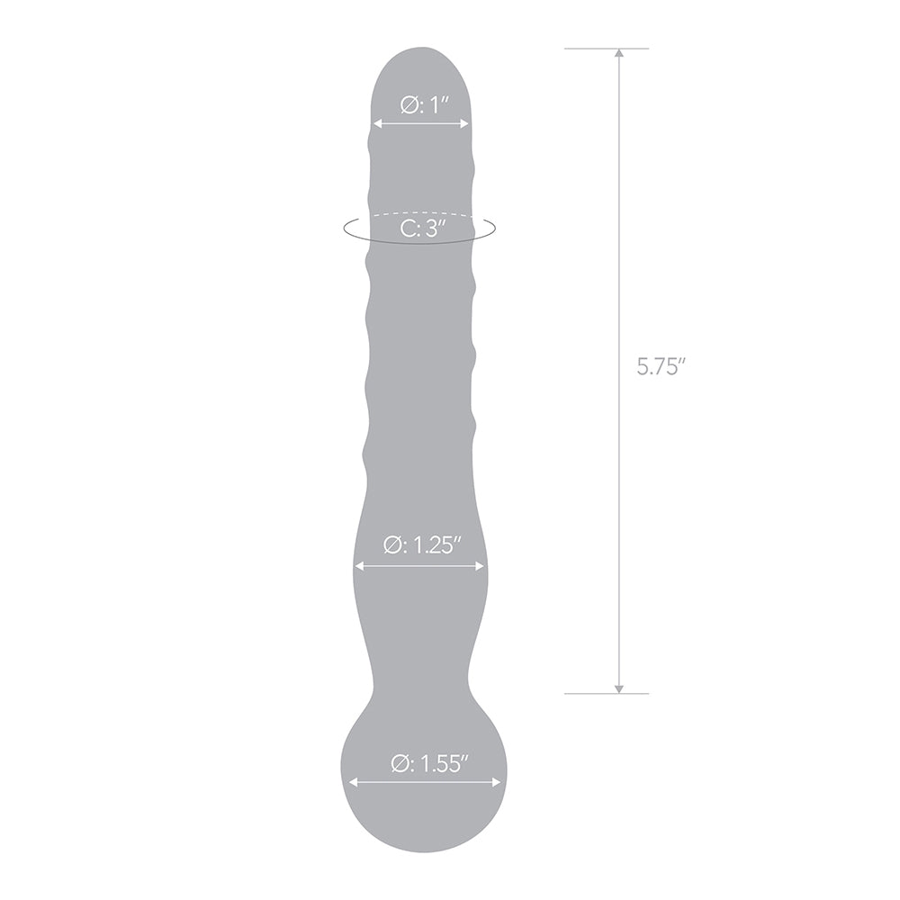 Joystick Clear Glass Dildo