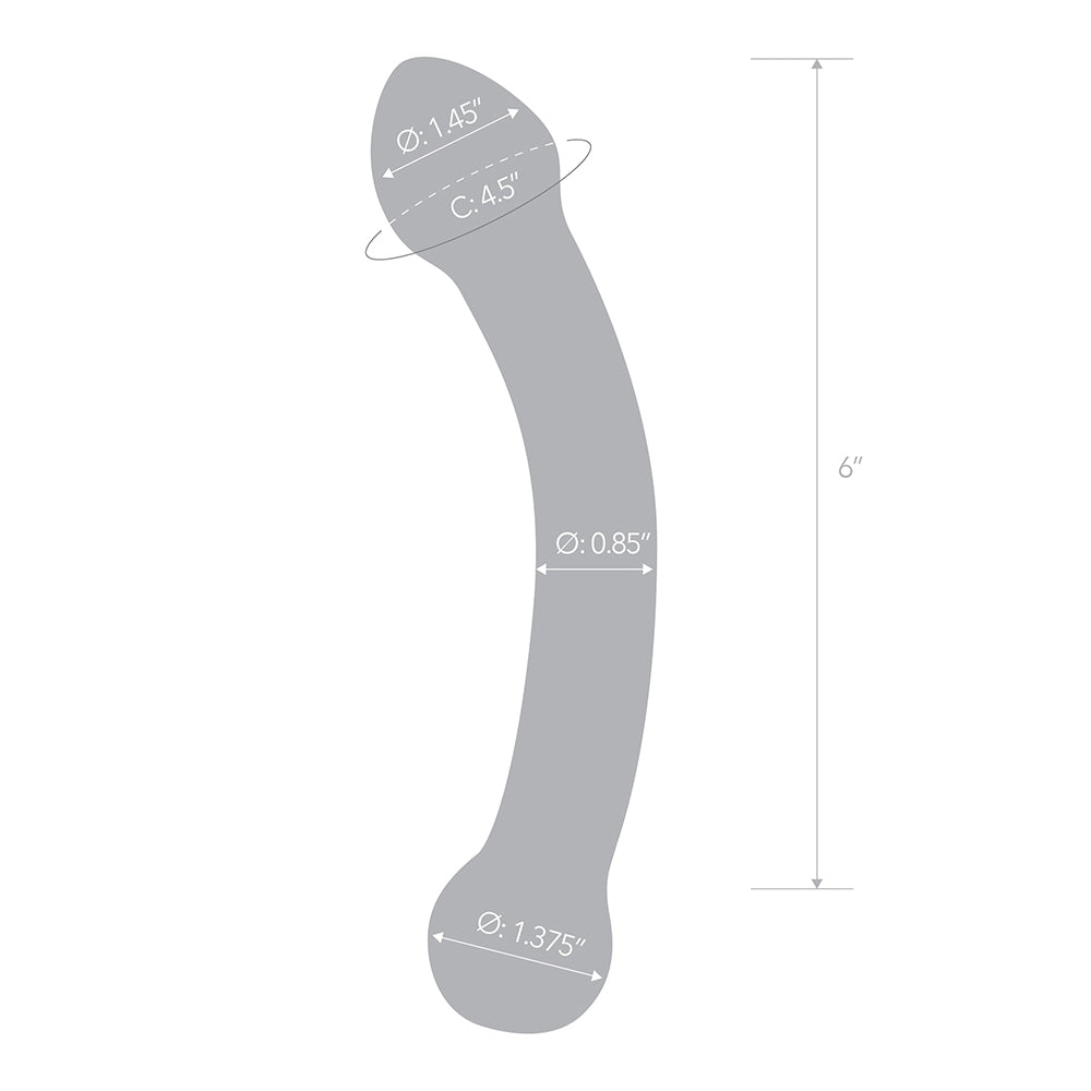 7" Curved Glass G Spot Stimulator