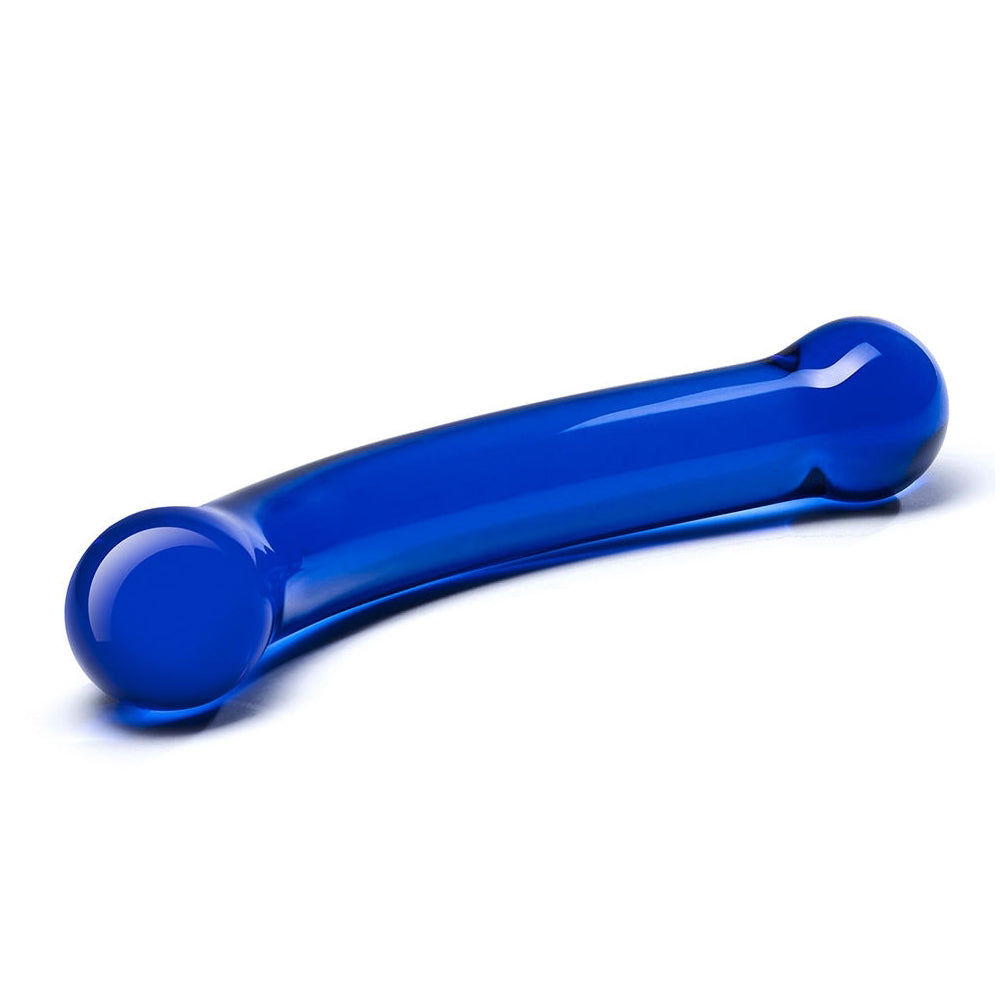 6" Curved G-Spot Glass Dildo
