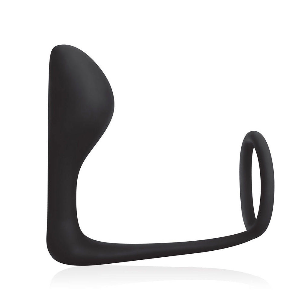 Cock Ring With P-Spot Plug