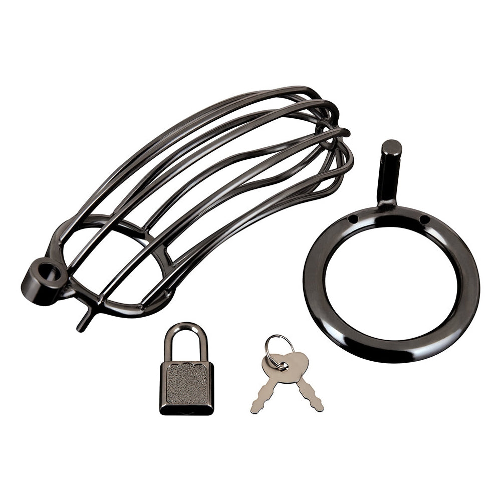 Prisoner Cock Cage Black