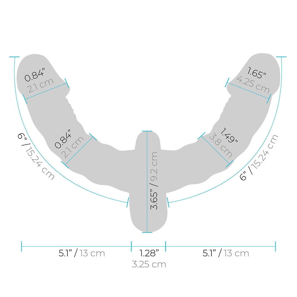 Pleasure For 2 Double-Ended Strap-On Purple