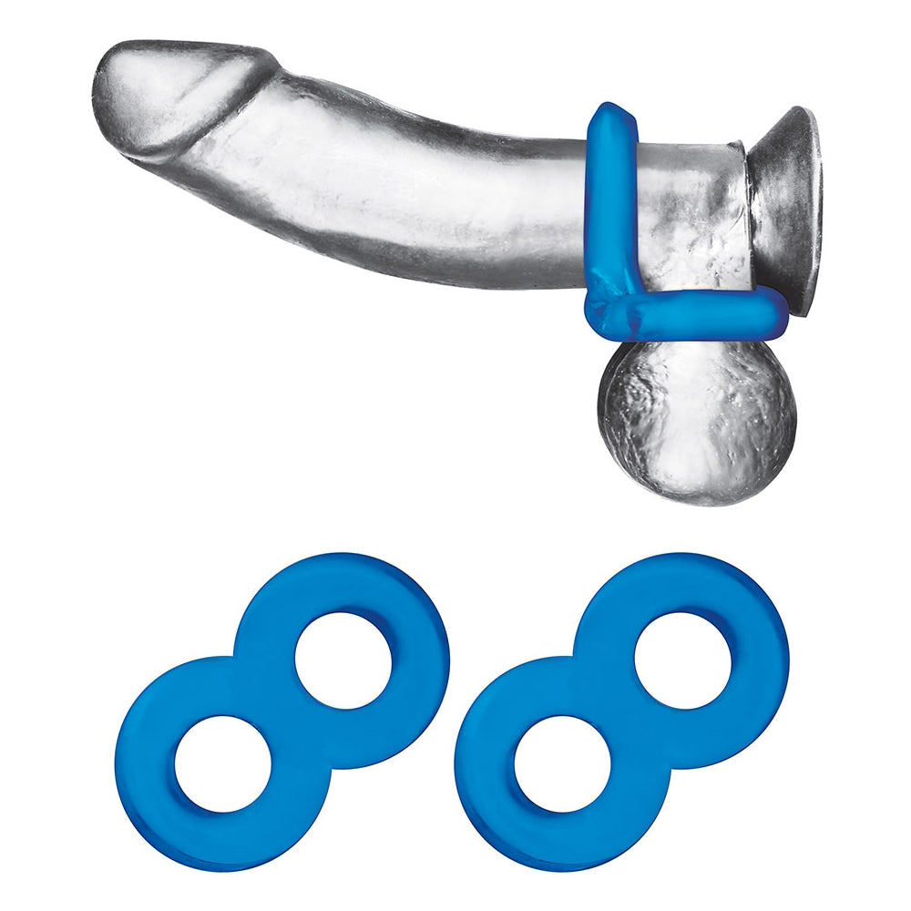 2-Pack Duo Cock And Ball Stamina Enhancement Ring