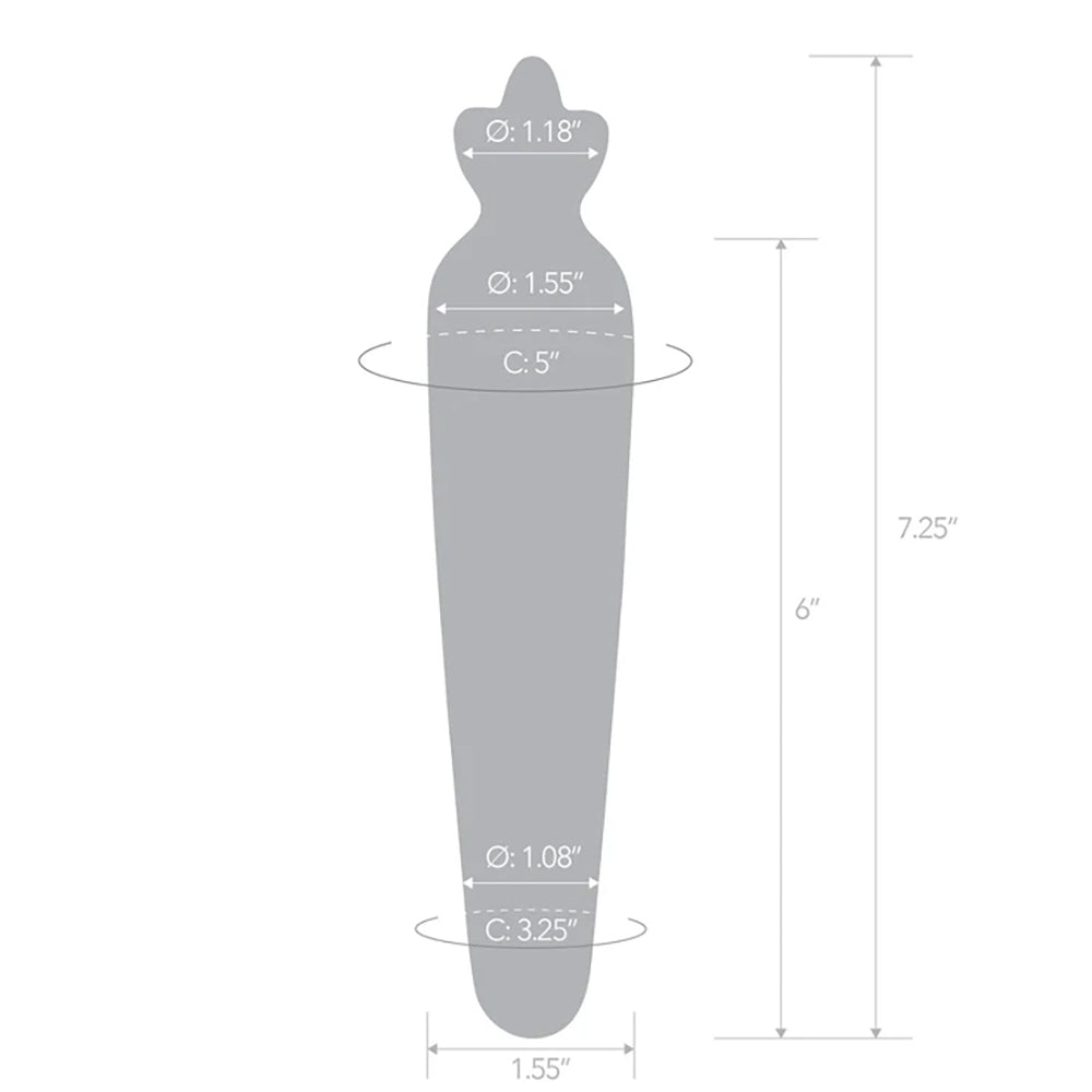 Glas Bunny's Secret 7.25" Glass Dildo