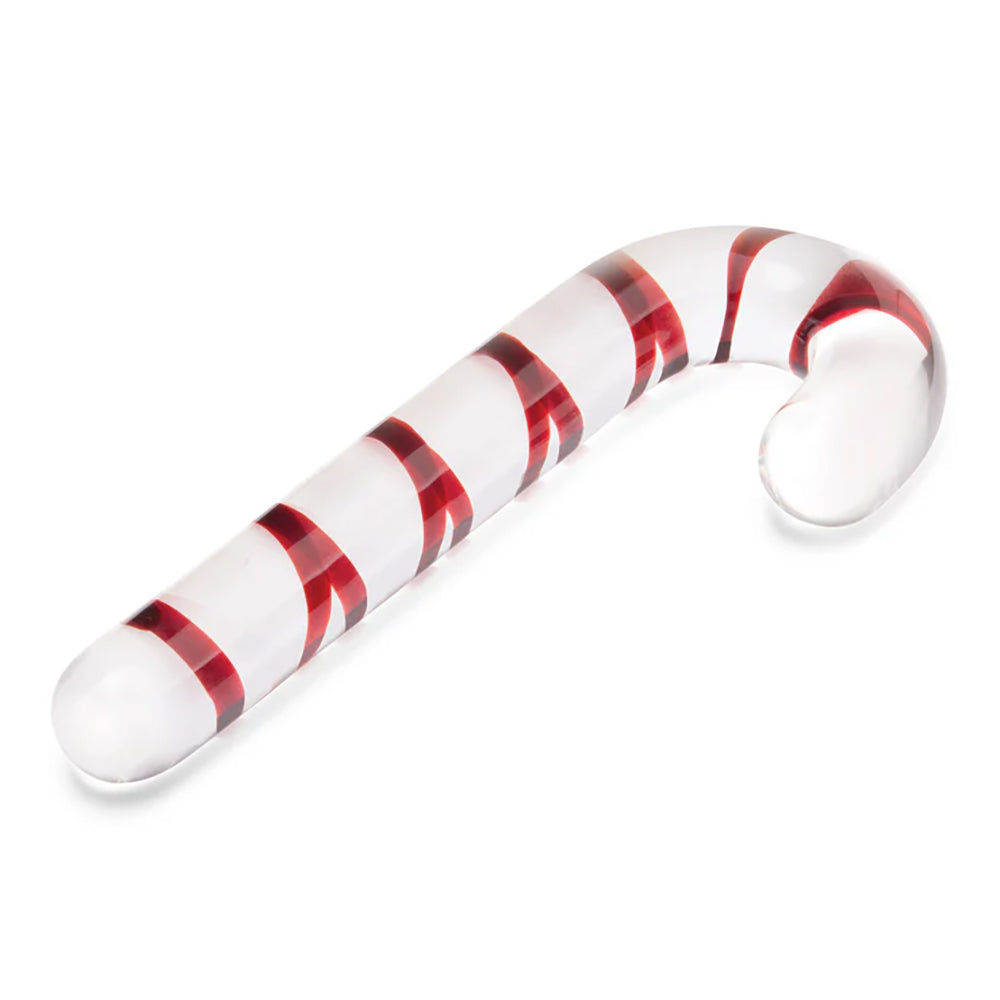 Glas Candy Cane Dream 7.5" Glass Dildo