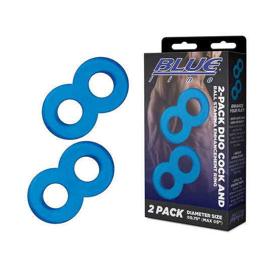 2-Pack Duo Cock And Ball Stamina Enhancement Ring