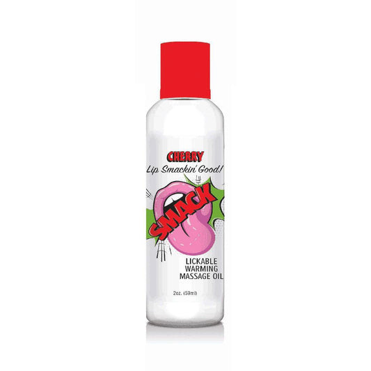 Smack Lickable Massage Oil Cherry 2 oz.