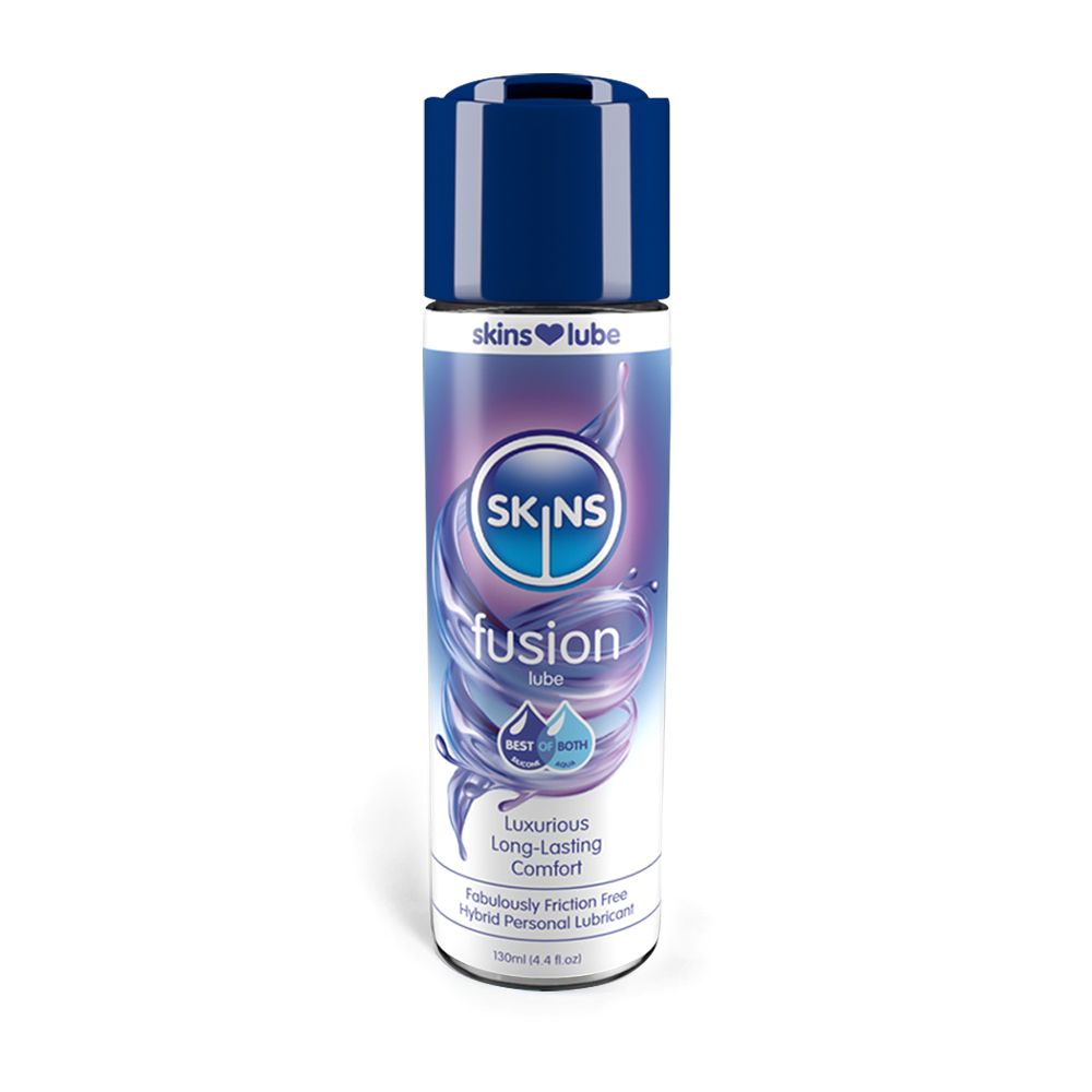 Skins Fusion Hybrid Silicone And Water Based Lubricant 4.4 oz.