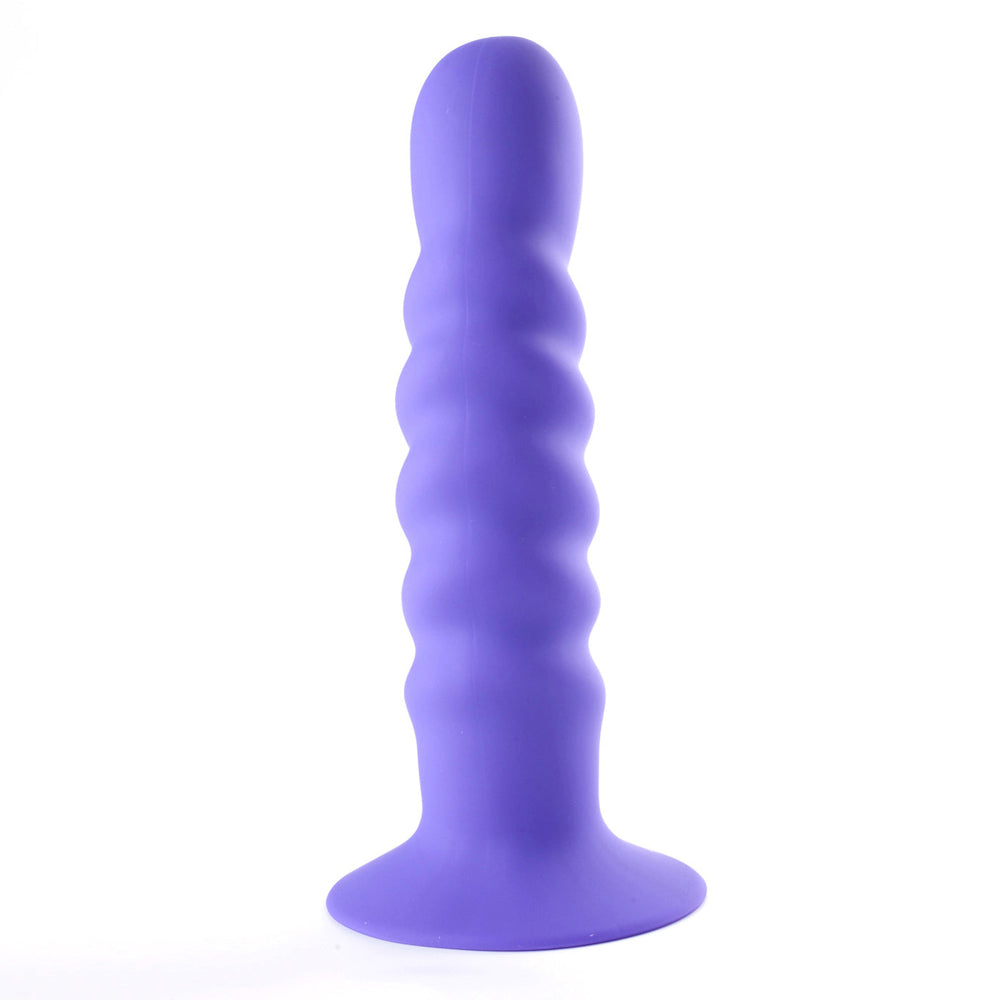 Kendall Silicone Dong Swirled Satin Finish Neon Purple