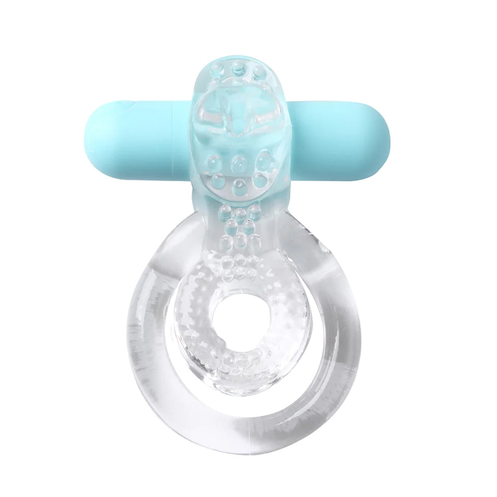 Maia Jayden USB Rechargeable Vibrating Erection Enhancer Ring Clear