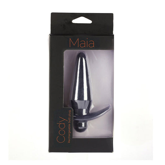 Cody Silicone 10-Function Vibrating Anal Plug