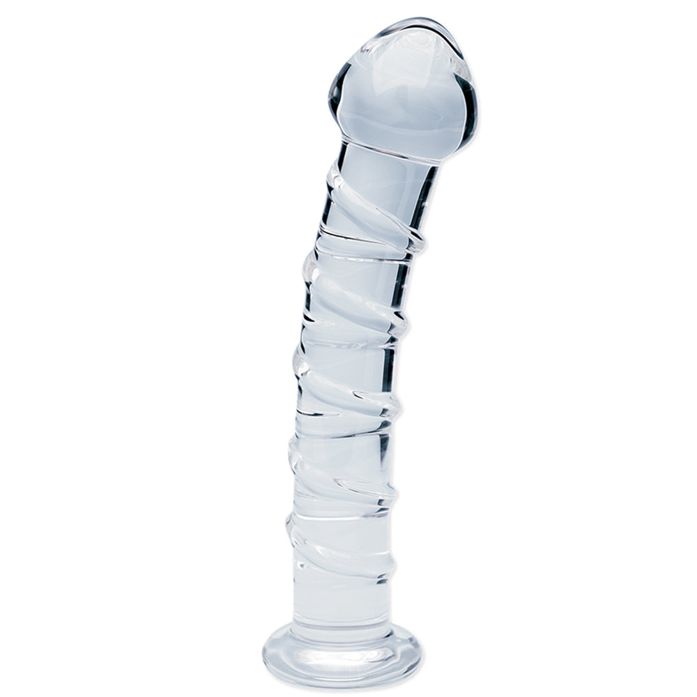 Clarity Glass Dildo Seraphic Spiral