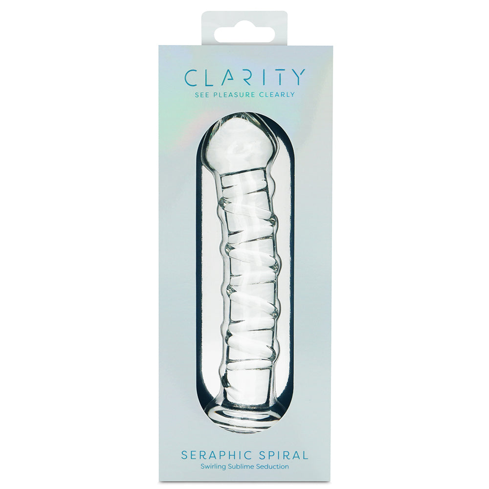 Clarity Glass Dildo Seraphic Spiral