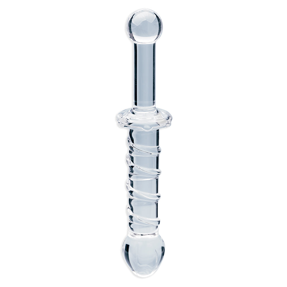 Clarity Glass Dildo Elysian Swirl