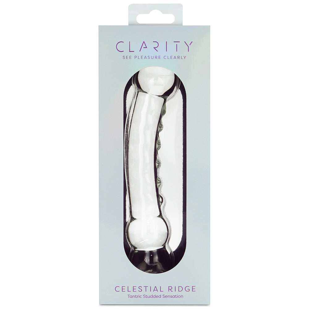 Clarity Glass Dildo Celestial Ridge