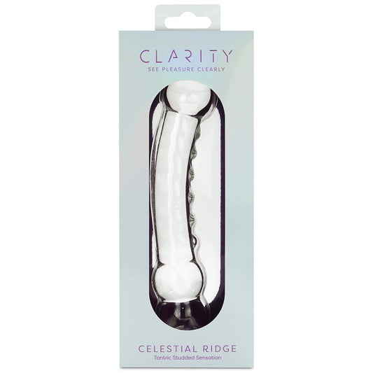 Clarity Glass Dildo Celestial Ridge