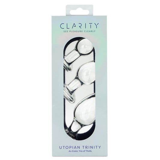 Clarity Glass Dildo Utopian Trinity