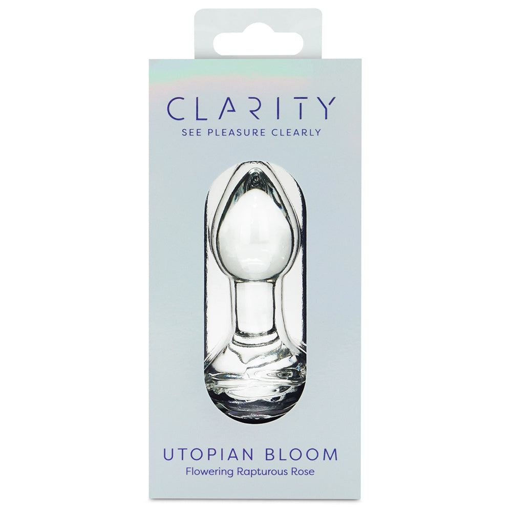Clarity Glass Dildo Utopian Bloom