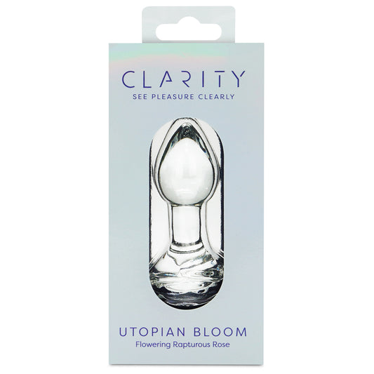 Clarity Glass Dildo Utopian Bloom