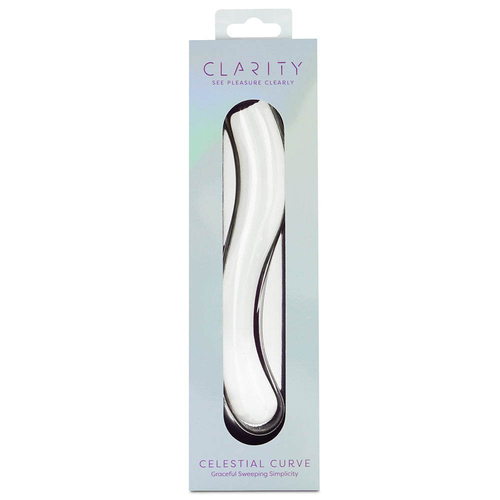 Clarity Glass Dildo Celestial Curve