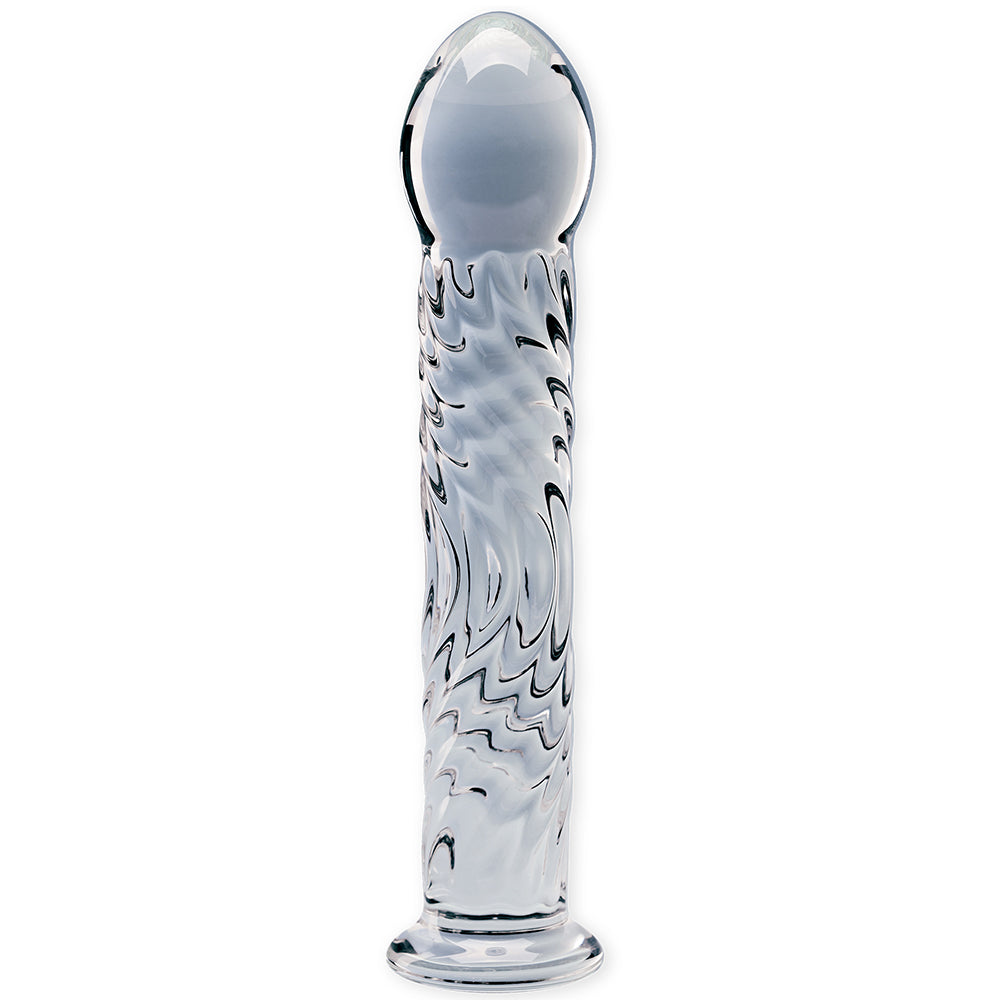 Clarity Glass Dildo Seraphic Ripple
