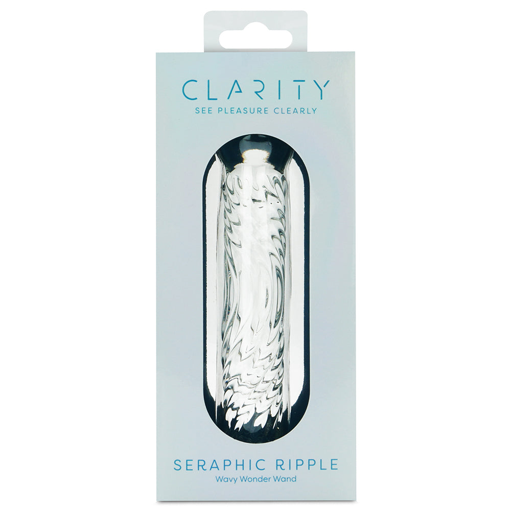 Clarity Glass Dildo Seraphic Ripple