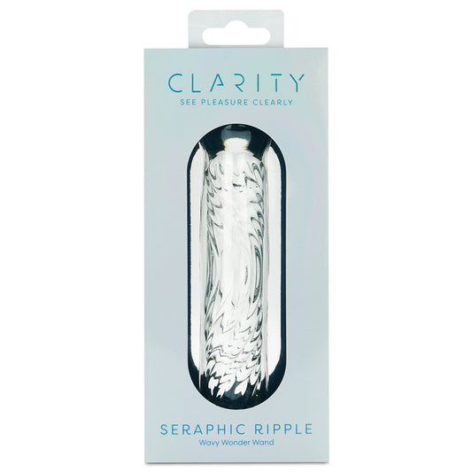 Clarity Glass Dildo Seraphic Ripple