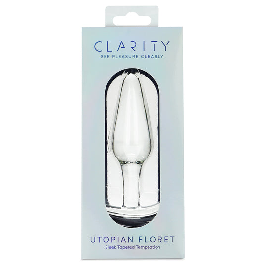 Clarity Glass Dildo Utopian Floret