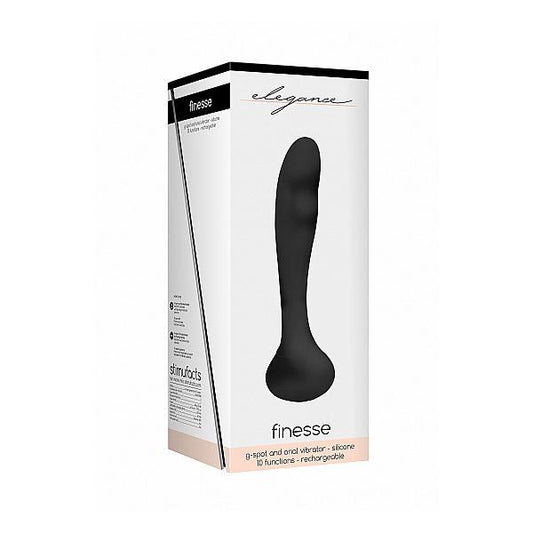 Elegance G-Spot And Prostate Vibrator Finesse Black