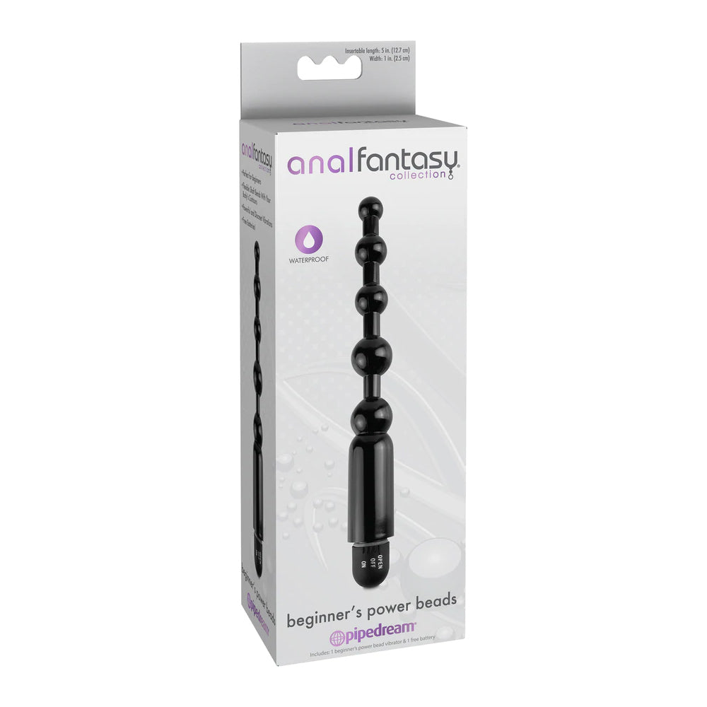 Anal Fantasy Collection Beginner's Power Beads Black