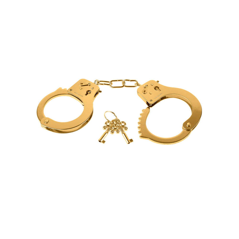 Fetish Fantasy Gold Metal Cuffs Gold