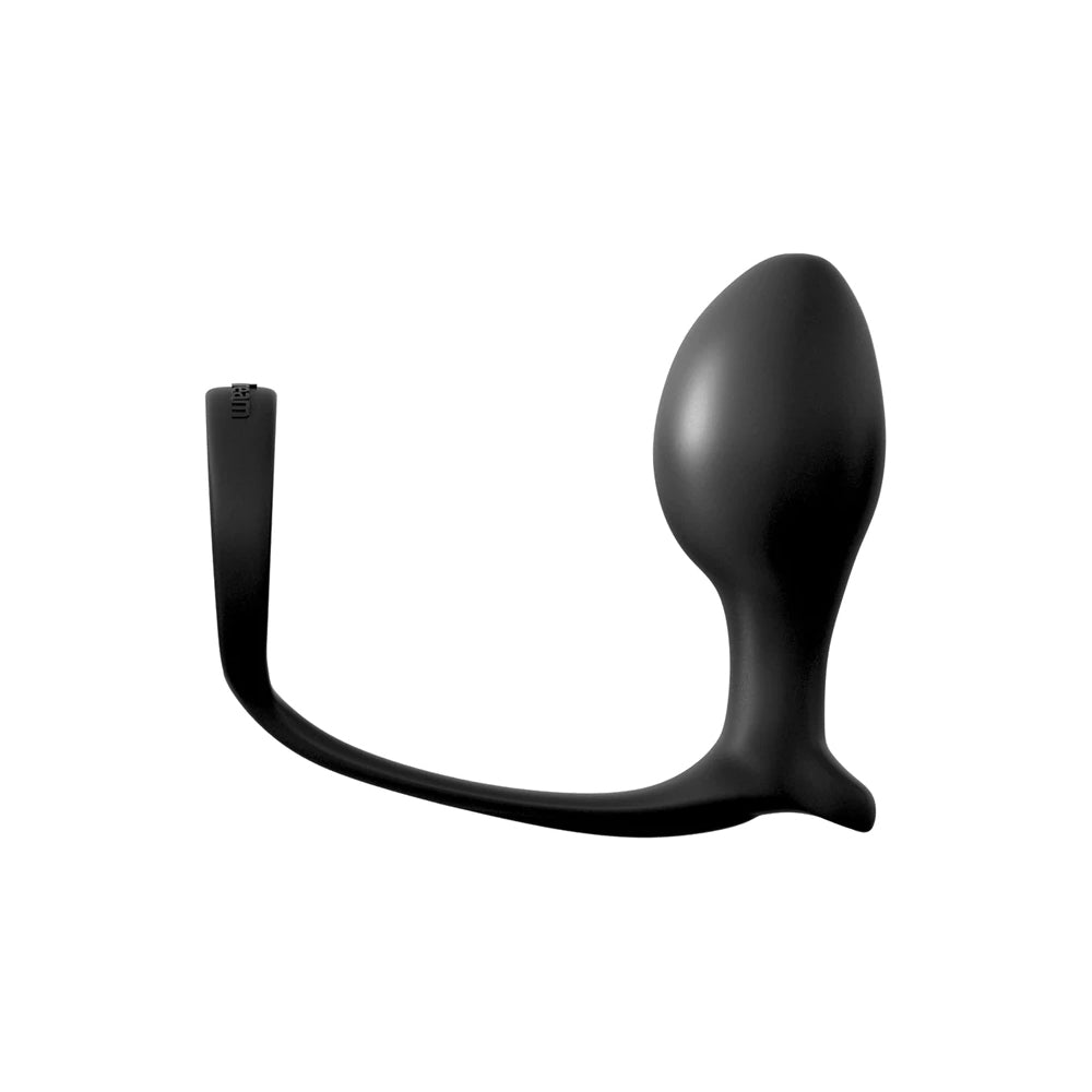 Anal Fantasy Collection Ass-Gasm Cockring Advanced Plug Black