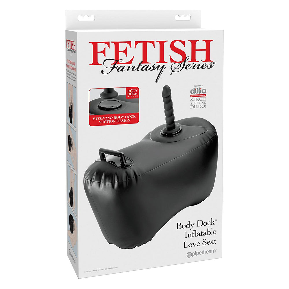 Fetish Fantasy Series Body Dock Inflatable Love Seat Black
