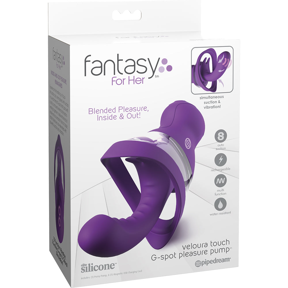 Fantasy For Her Veloura Touch G-Spot Pleasure Pump Purple