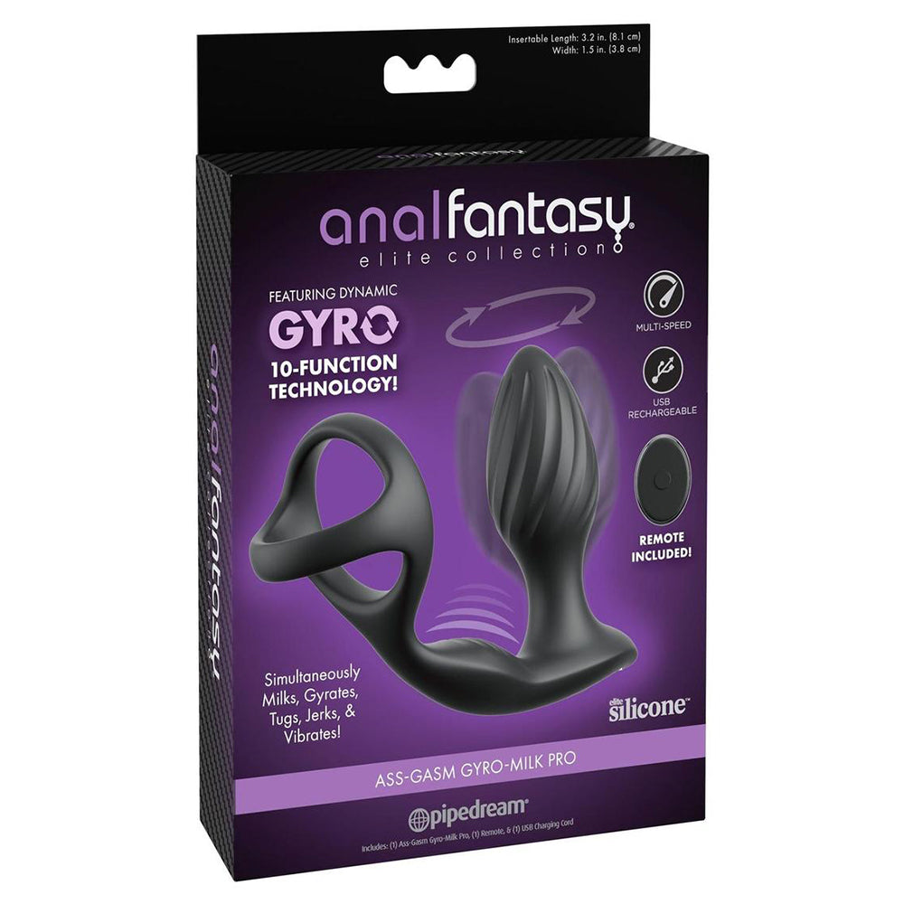 Anal Fantasy Elite Ass-Gasm Gyro-Milk Pro Black