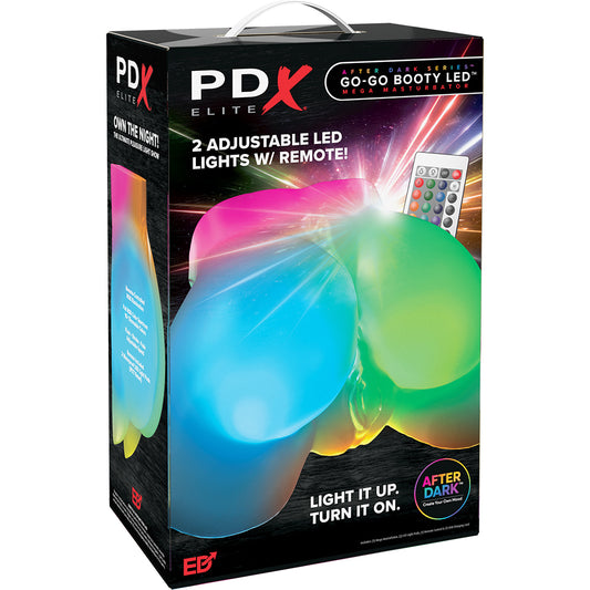 PDX Elite Go-Go Booty Led Mega Masturbator Frosted