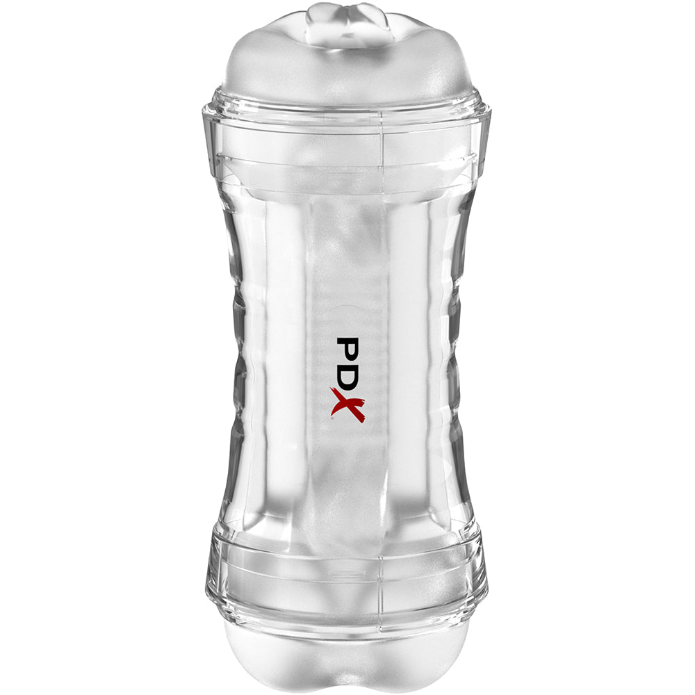 PDX Extreme Wet Pussies Super Flip-A-Pussy Over Self-Lubricating Stroker Frosted