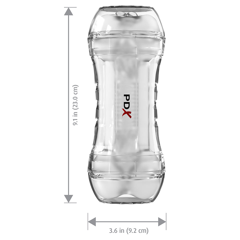 PDX Extreme Wet Pussies Super Flip-A-Pussy Over Self-Lubricating Stroker Frosted