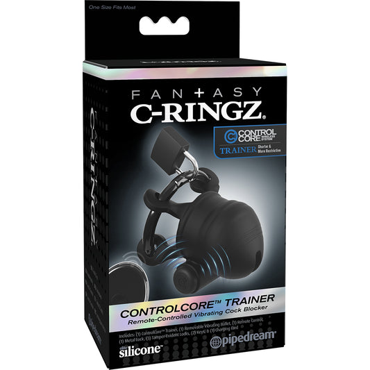 Fantasy C-Ringz Controlcore Trainer Cock Blocker Black