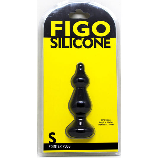 FIGO POINTER SILICONE PLUG SMALL BLACK