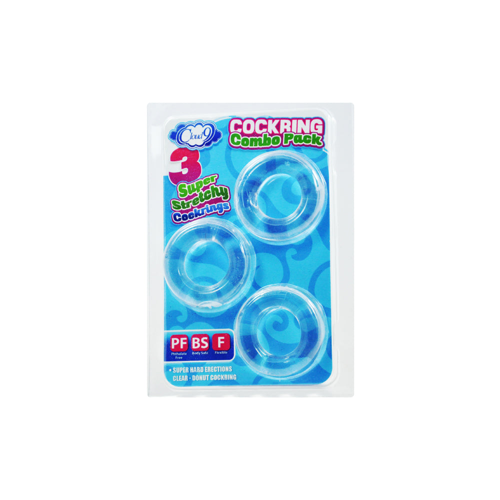 Cloud 9 Cockring Combo Clear