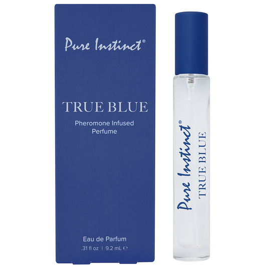Pure Instinct Pheromone Infused Perfume Oil Eau De Parfum True Blue .31 oz.